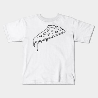 Cheese Pepperoni Mushroom Pizza Drawing Kids T-Shirt